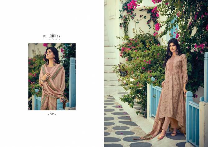 Silk Route Vol 4 By Kilory Viscose Muslin Printed Dress Material Catalog
